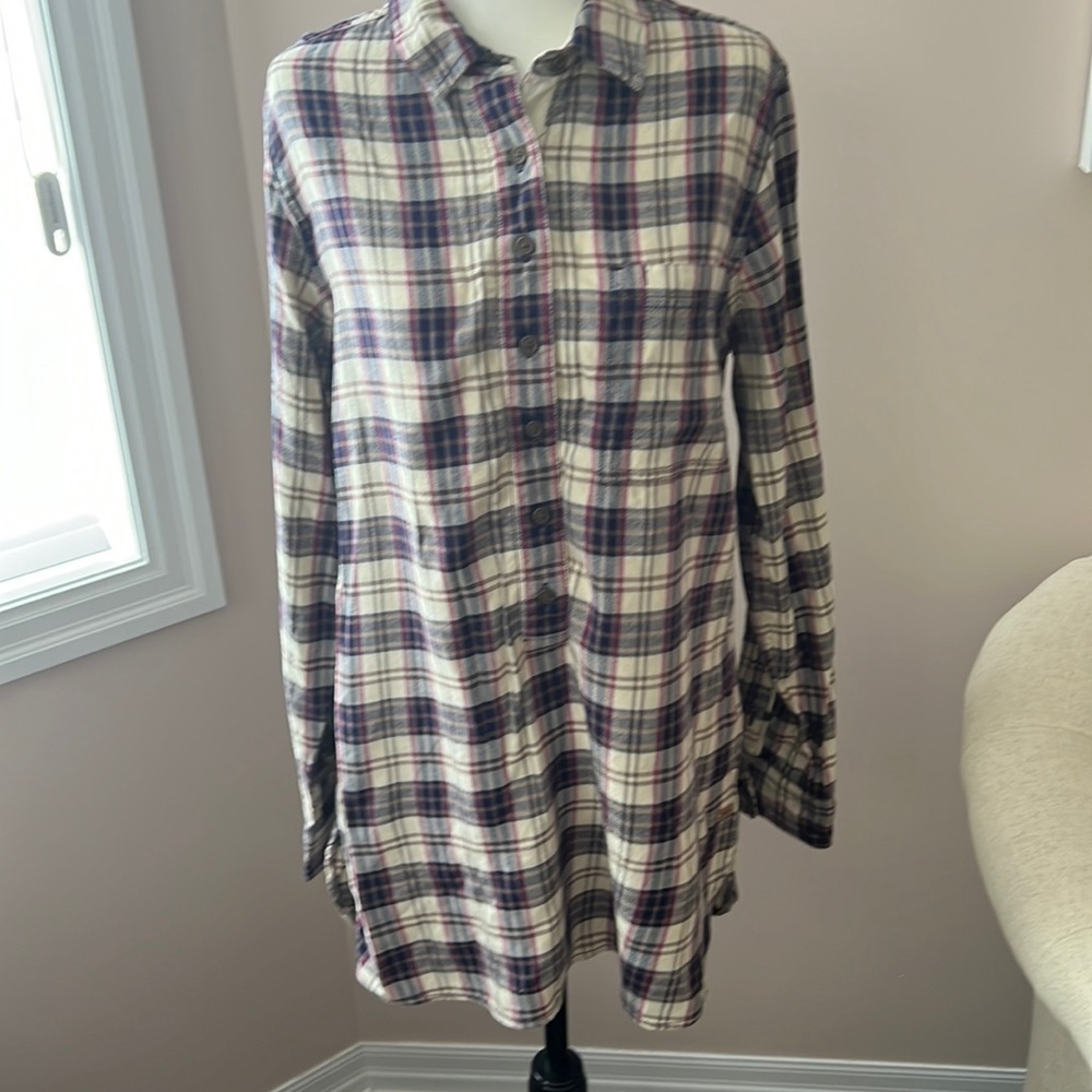𝅺ROOTS l Plaid Long Sleeve Top/Dress